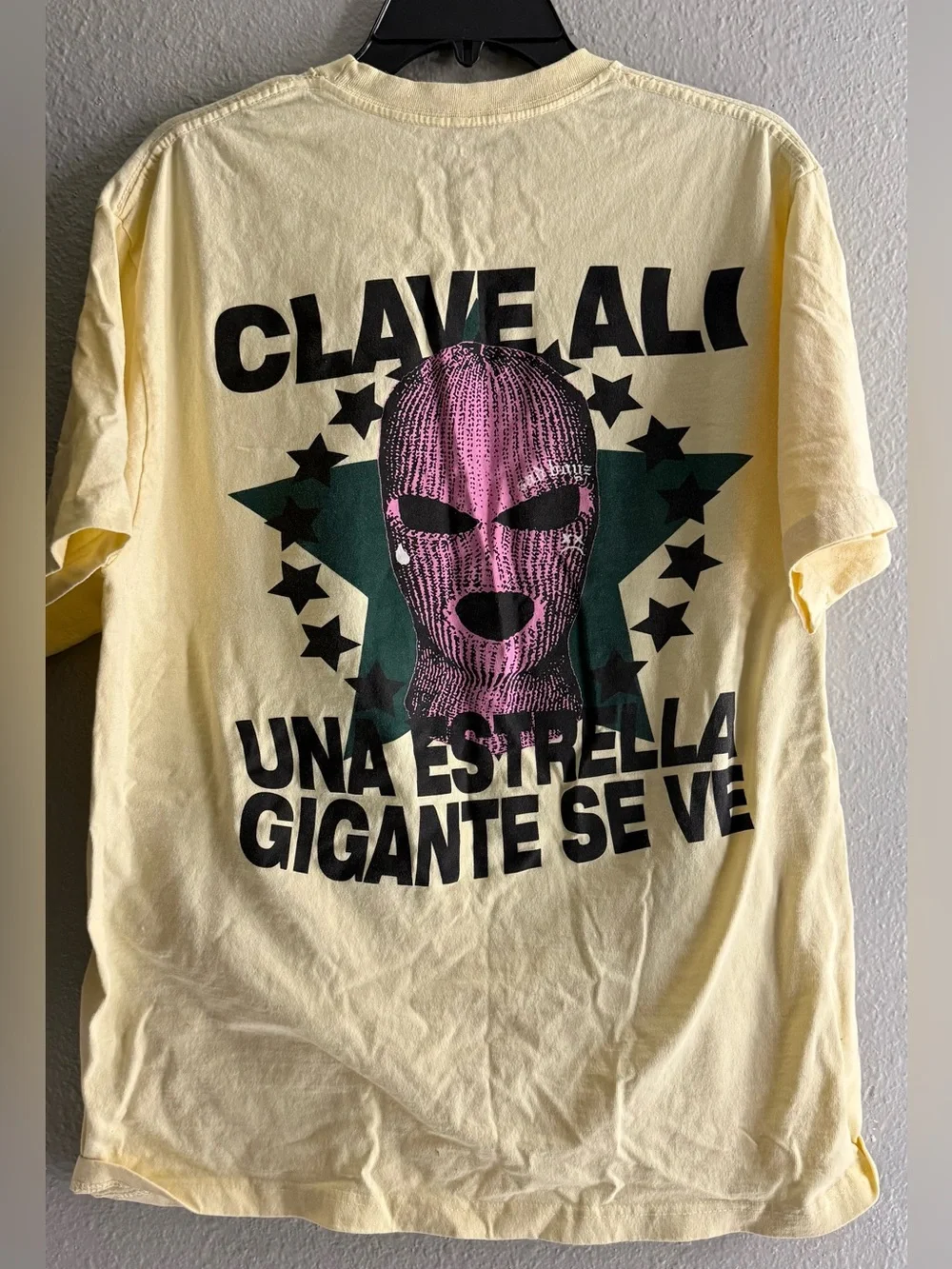 Junior H, Sad Boyz Graphic Tee - Yellow with Pink Stars